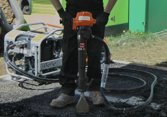 Hydraulic concrete breaker replacement seal